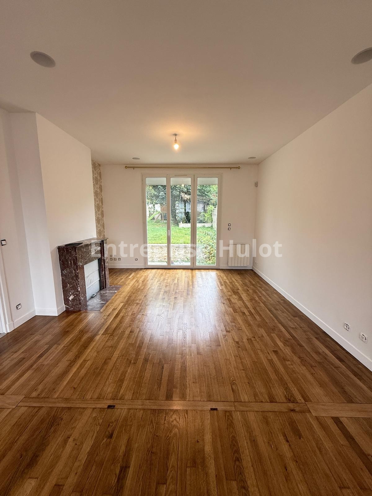 Rénovation parquet La Ferté-sous-Jouarre - salon - cheminée
